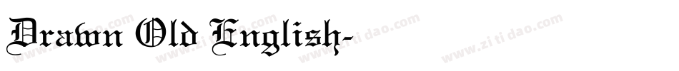 Drawn Old English字体转换